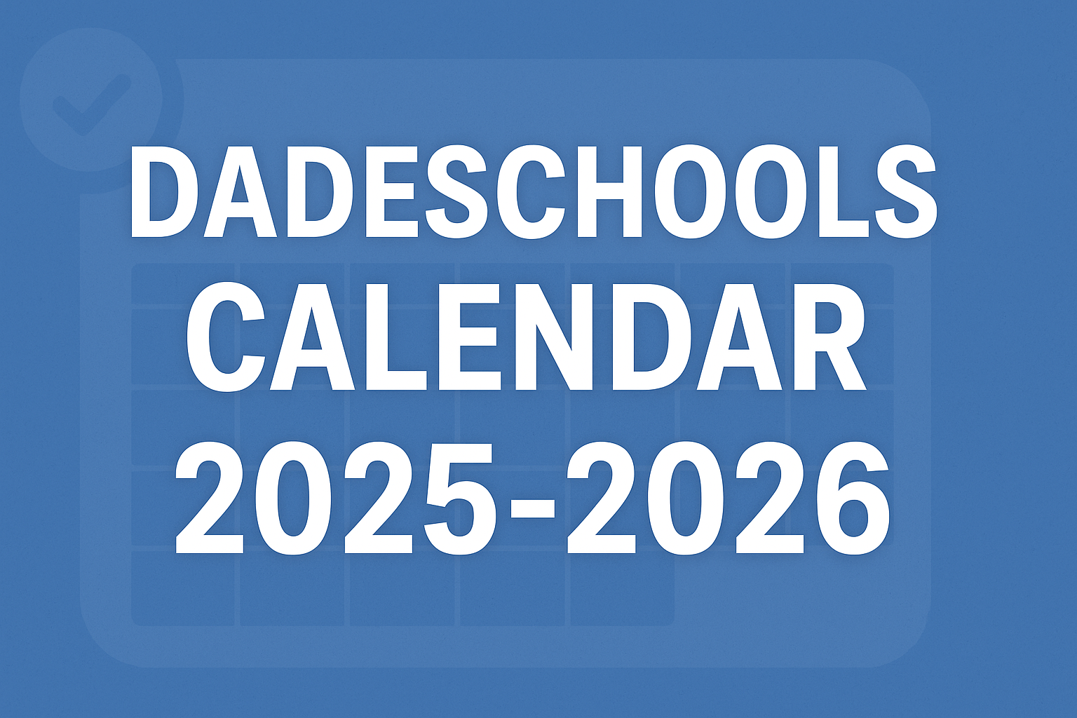 Dadeschools Calendar 25-26